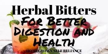 Herbal bitters for better digestion and health